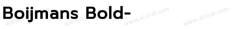 Boijmans Bold字体转换